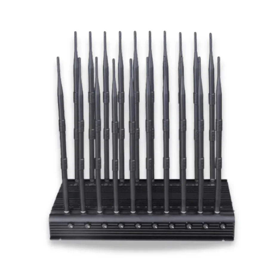 Ultra-powerful 20-antenna jammer with remote control