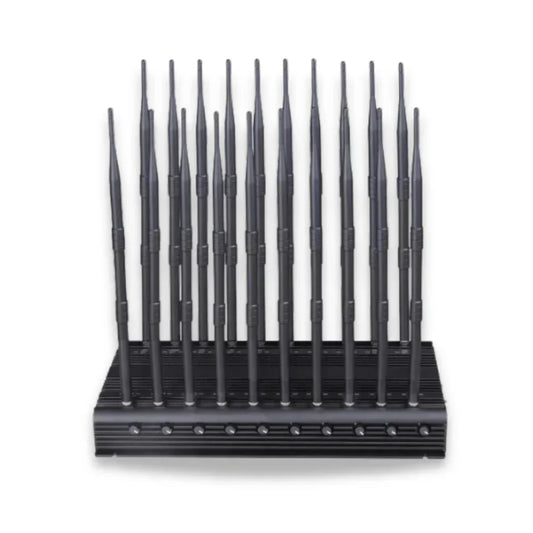 Ultra-powerful 20-antenna jammer with remote control